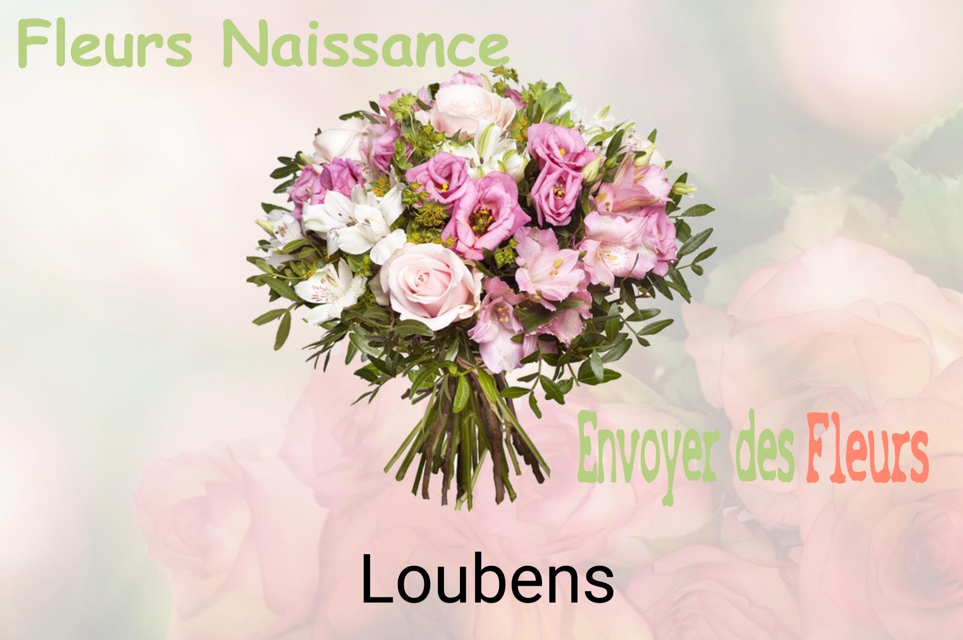 Bouquet de fleurs de naissance livré à Loubens